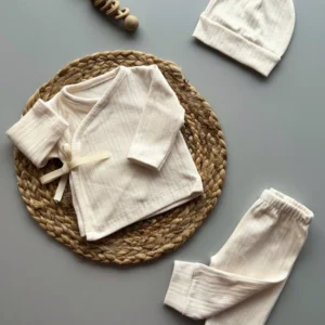 Ajuar / Recibidor de nacimiento – 3 piezas