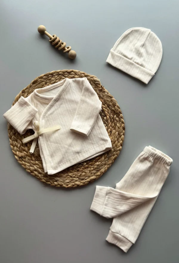 Ajuar / Recibidor de nacimiento – 3 piezas