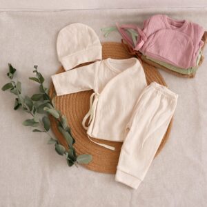 Ajuar / Recibidor de nacimiento – 3 piezas