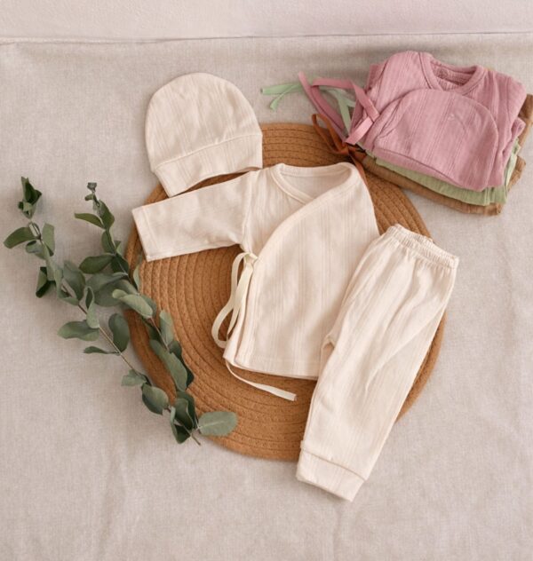 Ajuar / Recibidor de nacimiento – 3 piezas