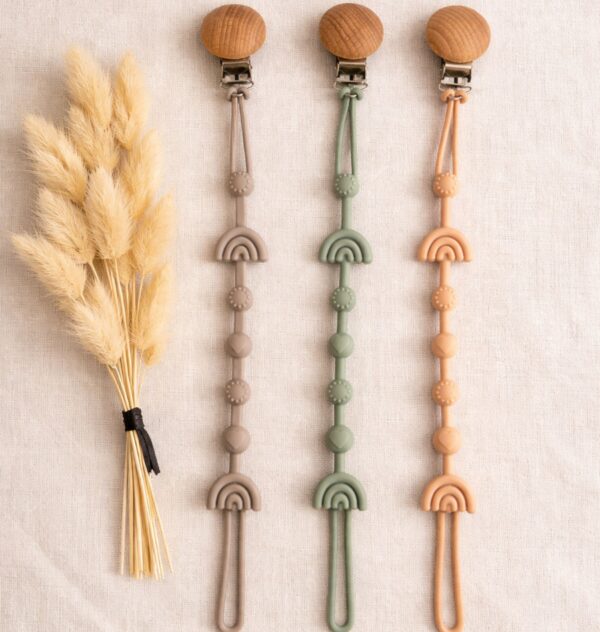 Portachupete Cinta C/BROCHE - Arcoiris -